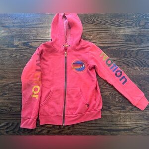 Aviator Nation zip up kids hoodie - Red Size 14